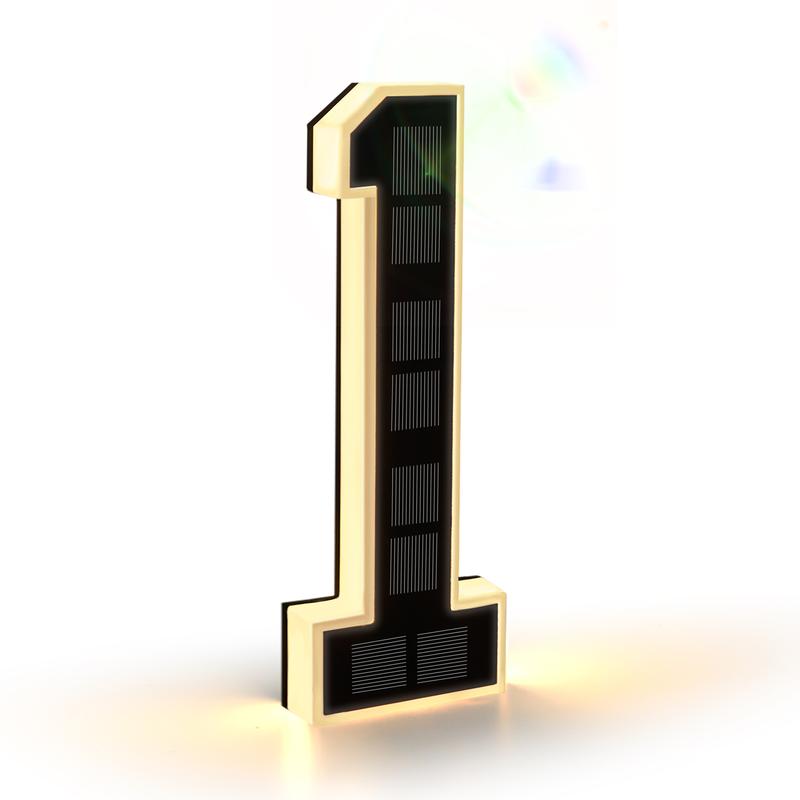 VapoShine™ Solar House Number Lights