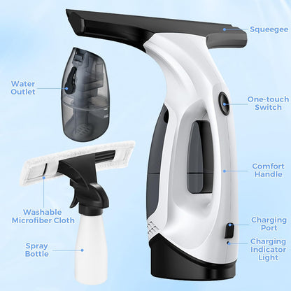 VapoShine ClearVac™ Cordless Vacuum Squeegee