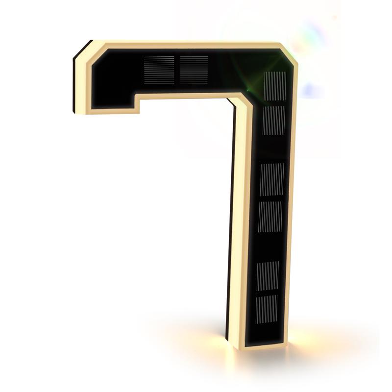 VapoShine™ Solar House Number Lights