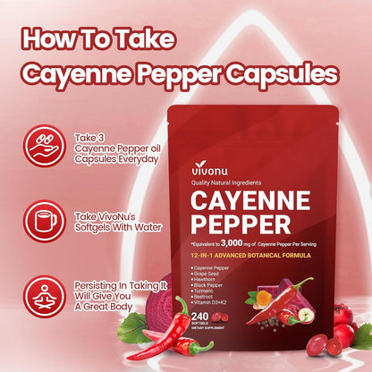 VapoShine Vivonu™ Cayenne Pepper Softgels