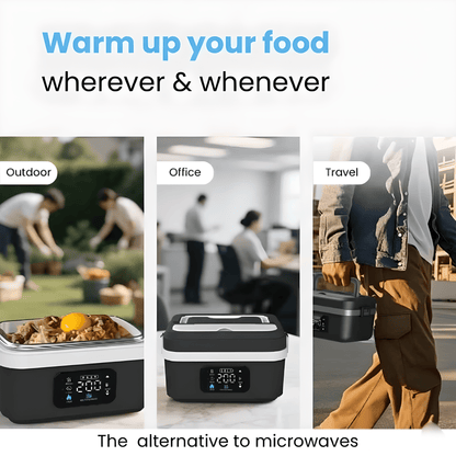 VapoShine HeatBox360™ Cordless Self-Heating Lunchbox