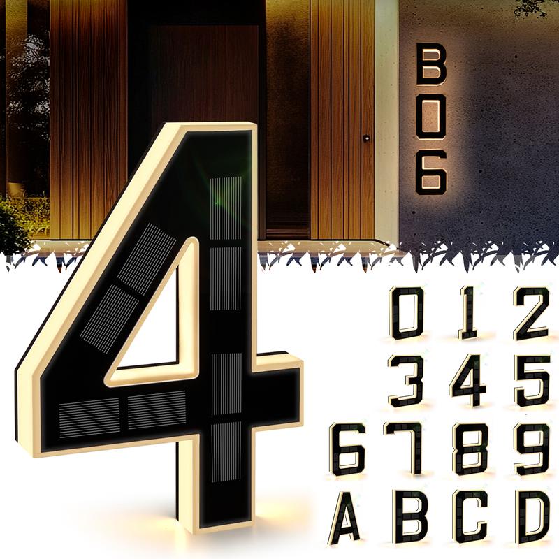 VapoShine™ Solar House Number Lights