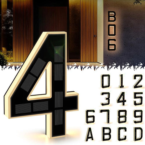 VapoShine™ Solar House Number Lights