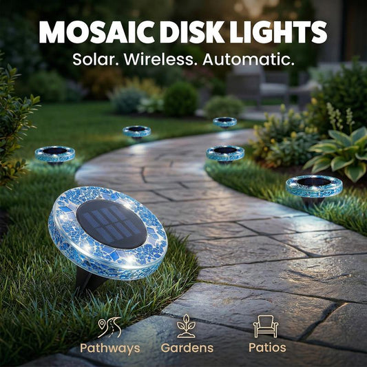 Selerb MosaicGlow™ Solar Disk Lights
