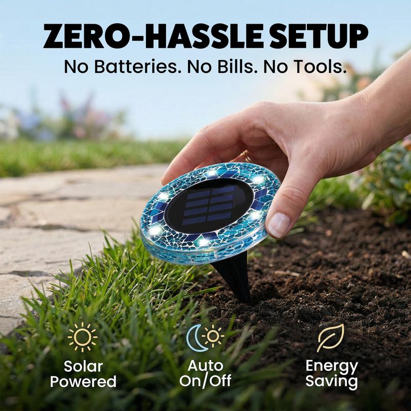 Selerb MosaicGlow™ Solar Disk Lights