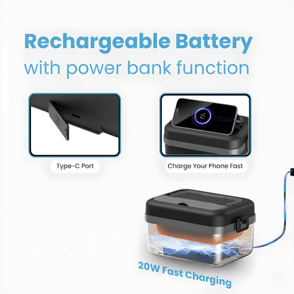 VapoShine HeatBox360™ Cordless Self-Heating Lunchbox