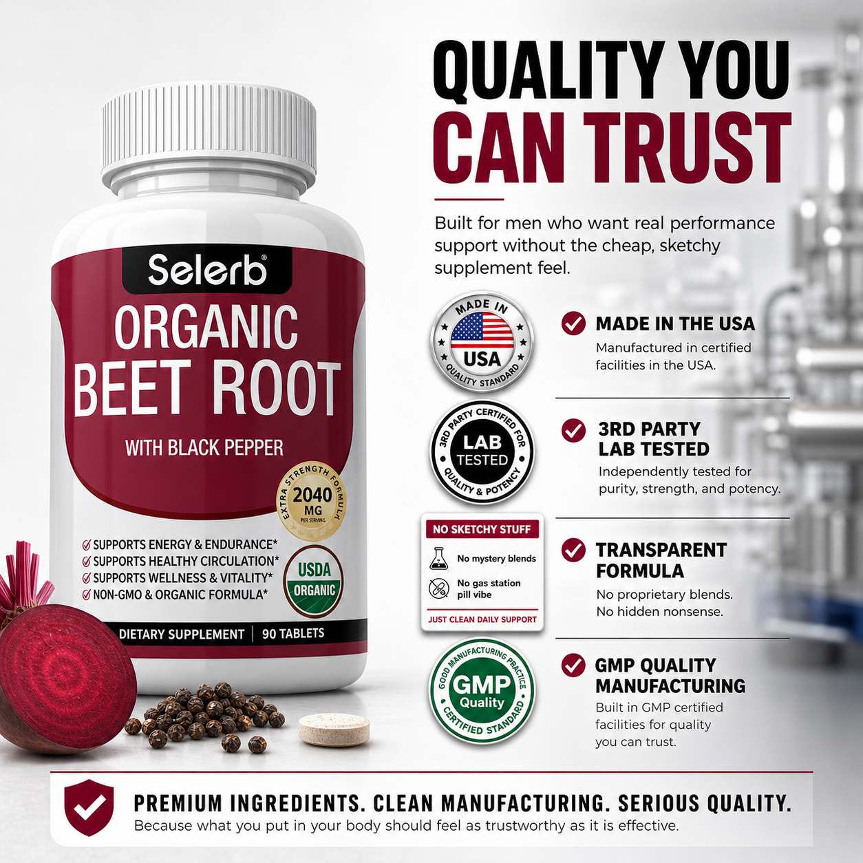 Selerb® Organic Beet Root using BeetFlowPlus™