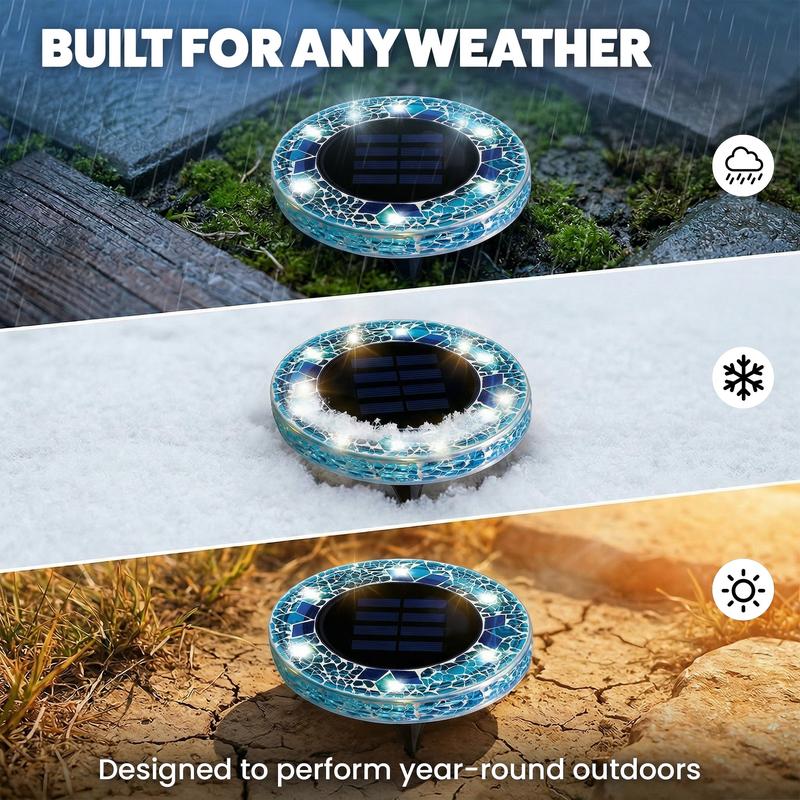 Selerb MosaicGlow™ Solar Disk Lights