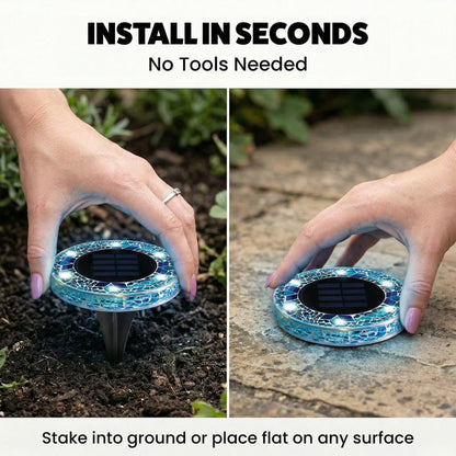 Selerb MosaicGlow™ Solar Disk Lights